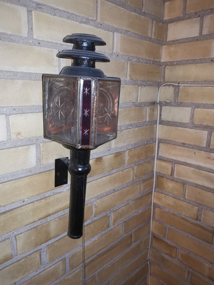 Antik hestestaldslampe, 100 år gl.