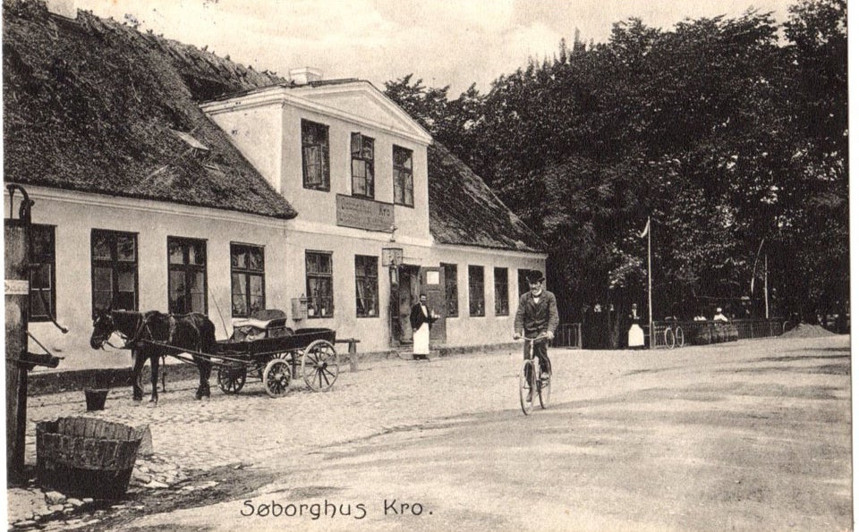 Postkort, Søborghus Kro - 1911