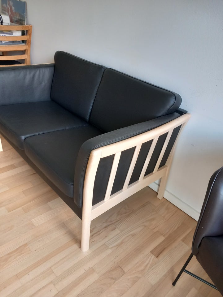 Sofa, læder, 2 pers.