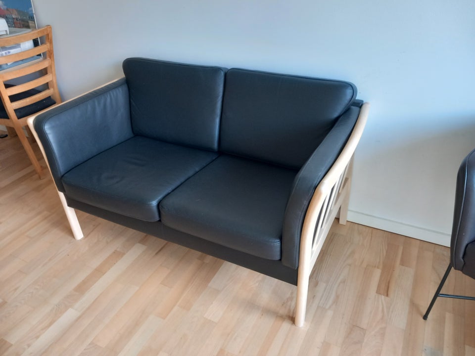 Sofa, læder, 2 pers.