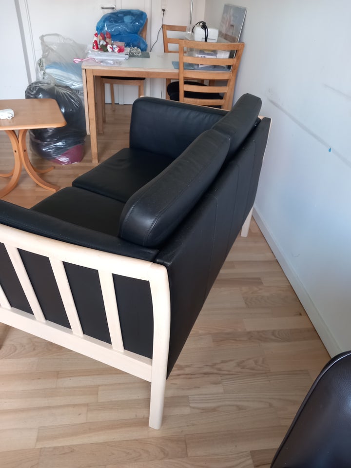 Sofa, læder, 2 pers.