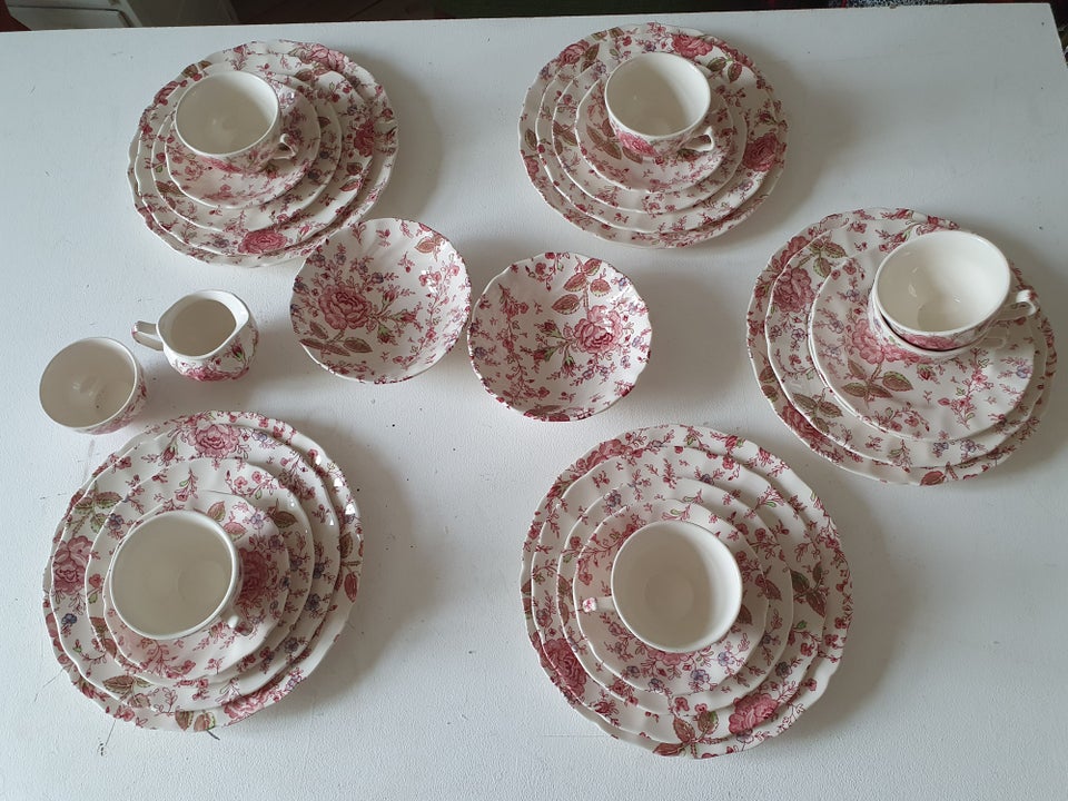 Porcelæn 6 smukke vintage