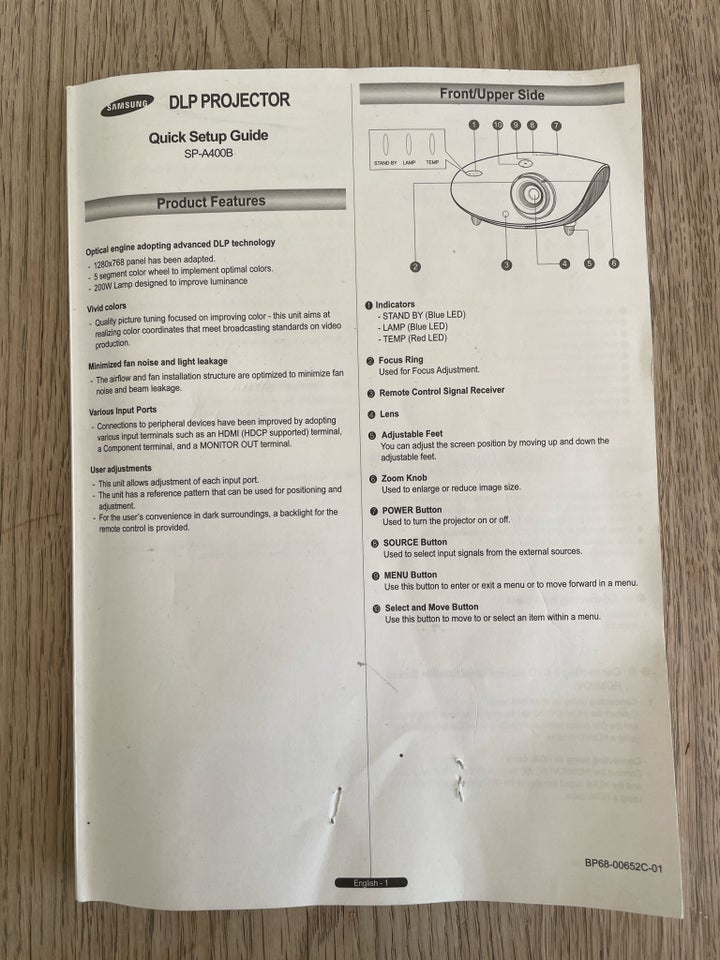 Projektor Samsung DLP projector