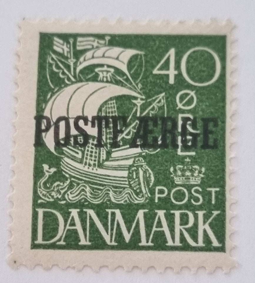 Danmark ustemplet Postfærge afa