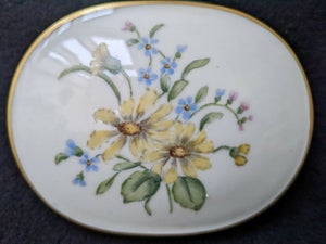 Porcelæn Lille oval skål med