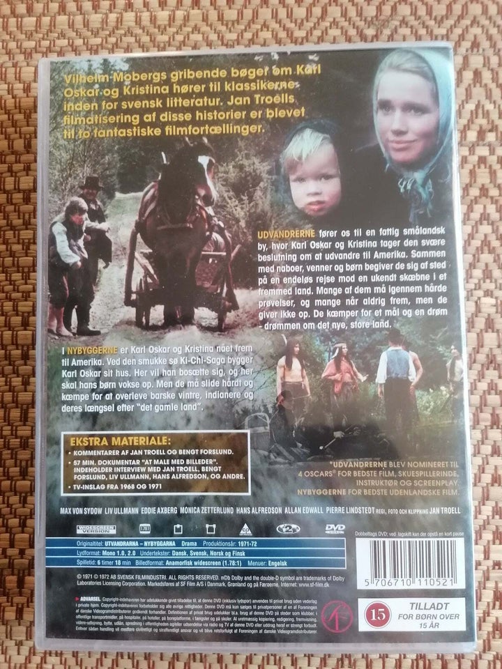 Udvandrerne - Nybyggerne  DVD