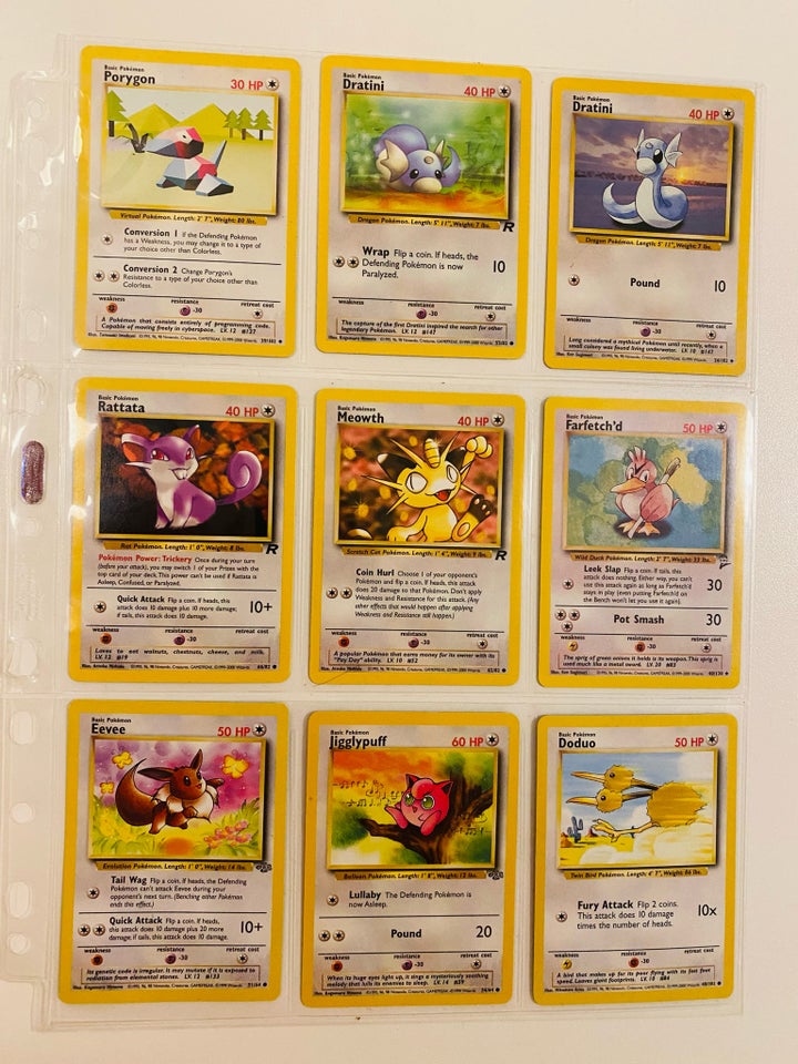 Samlekort, 36 stk. Pokémon kort, 1.