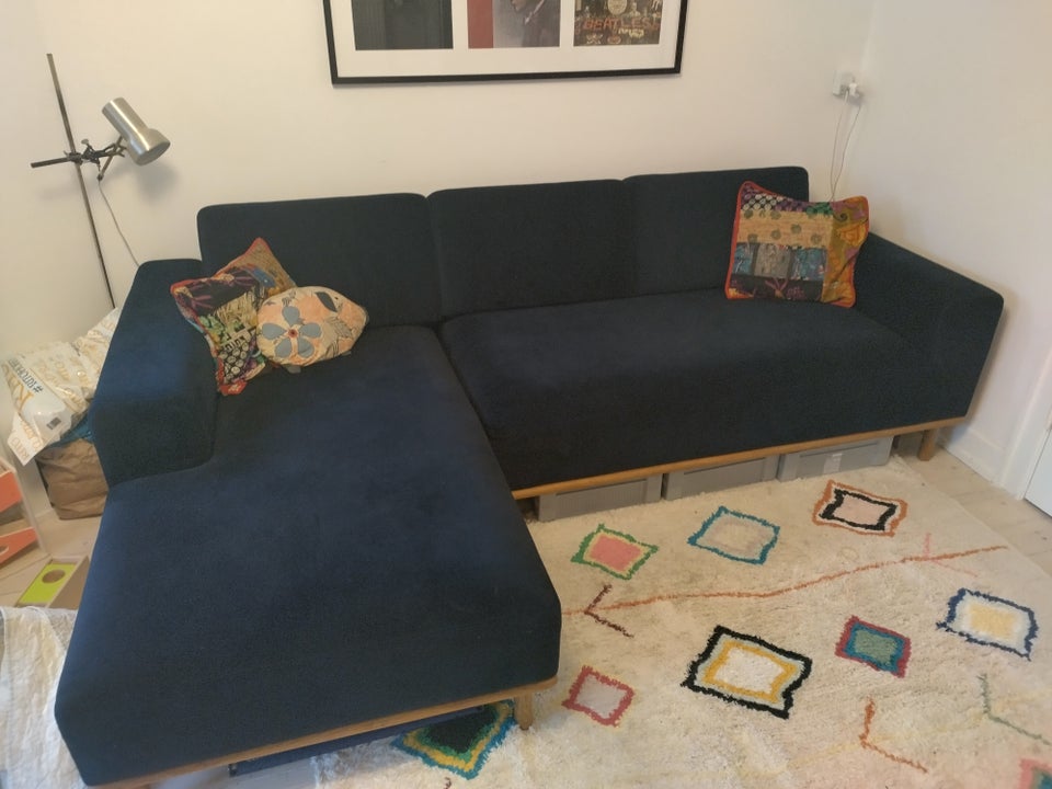 Sofa, velour, 3 pers.