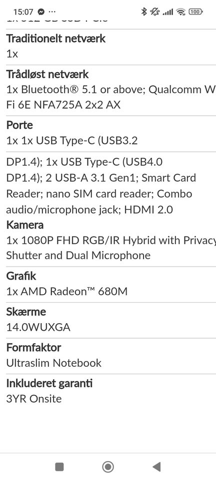 Lenovo T14s Gen 3, RyZen PRO 7 GHz, 32