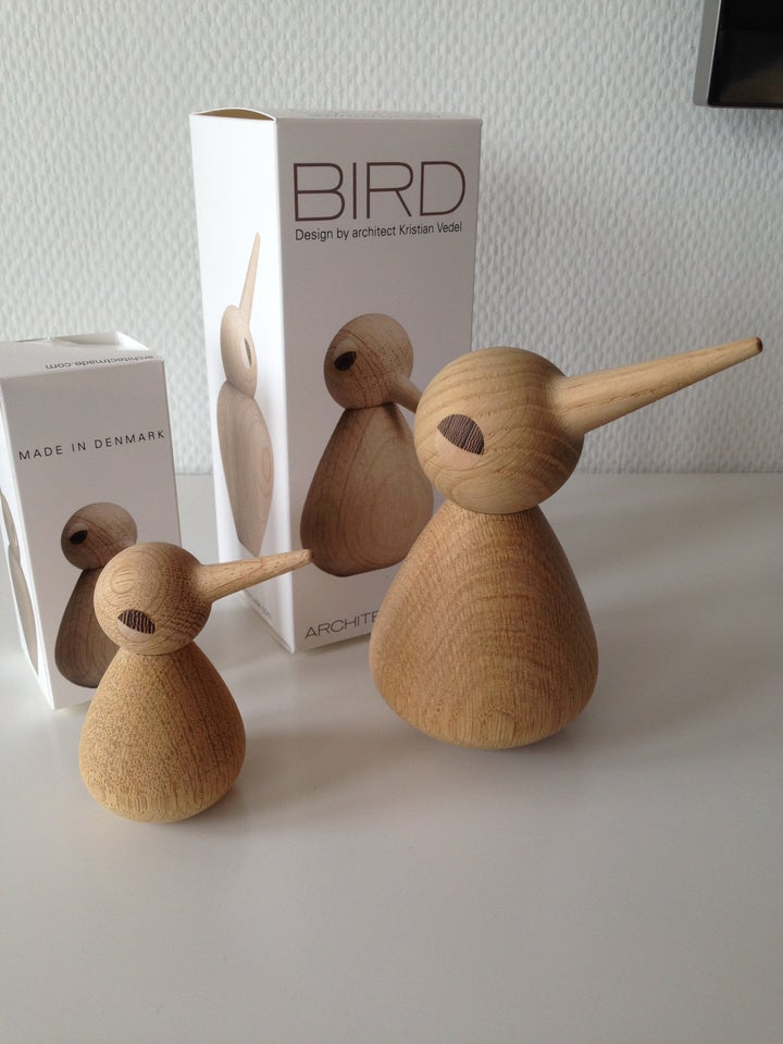 Træ Figur 2 Stk., Architecmade Bird