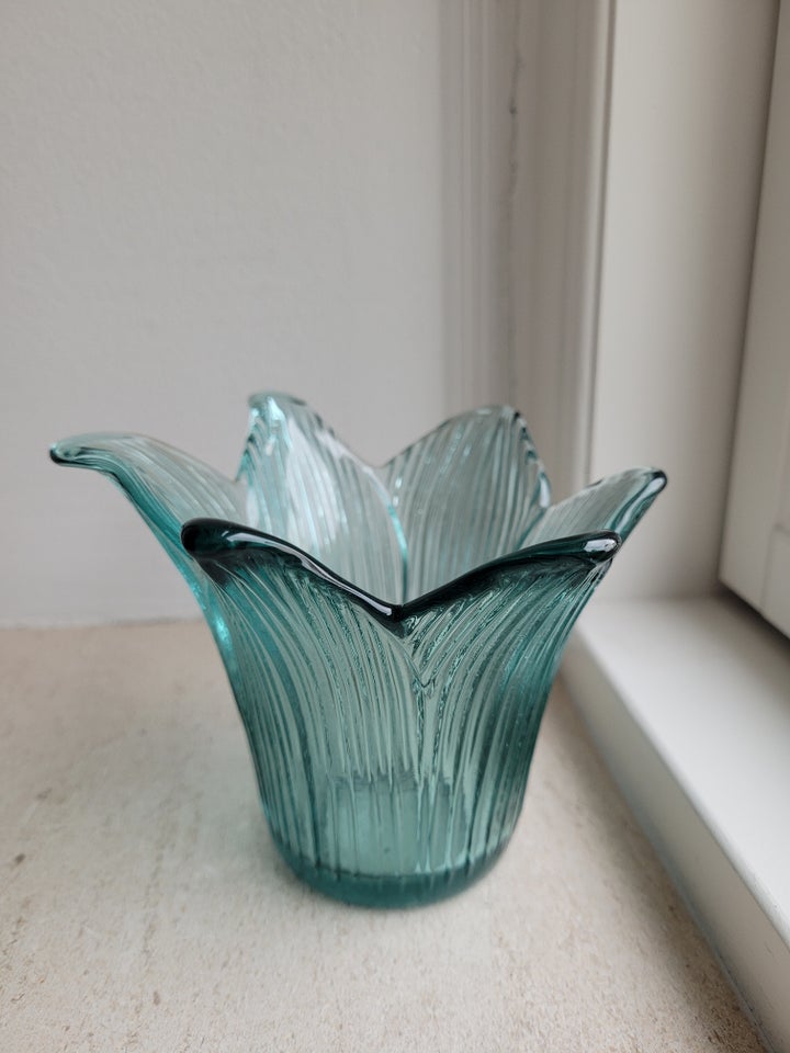 Glas Skål Vase Lysestage