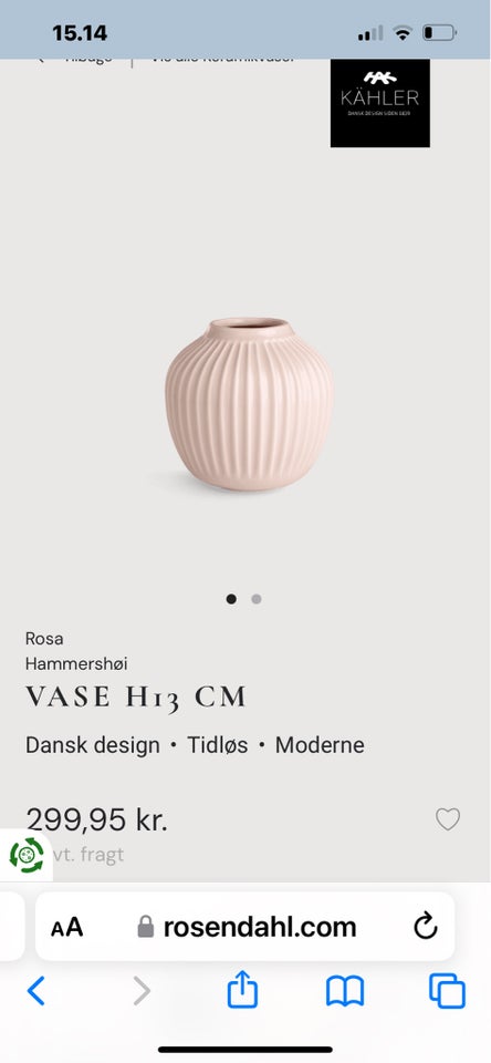 Vase Kahler