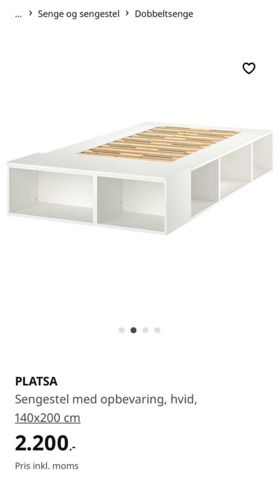 Sengeramme, Ikea Platsa , b: 140 l: