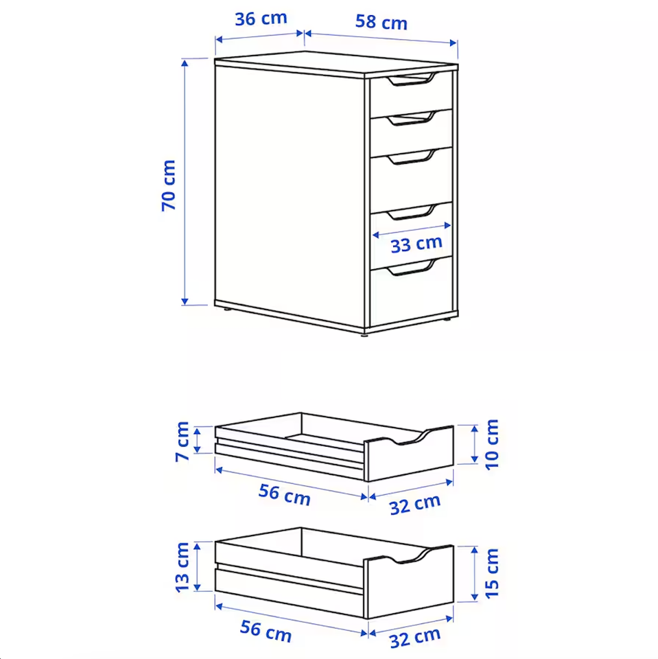 Skuffeelement, Ikea