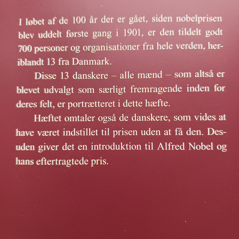 13 rigtige? - danske nobelpriser