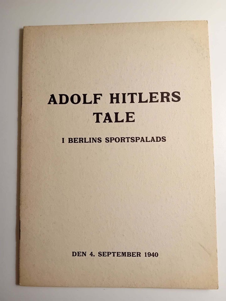 Adolf Hitlers Tale i Berlins