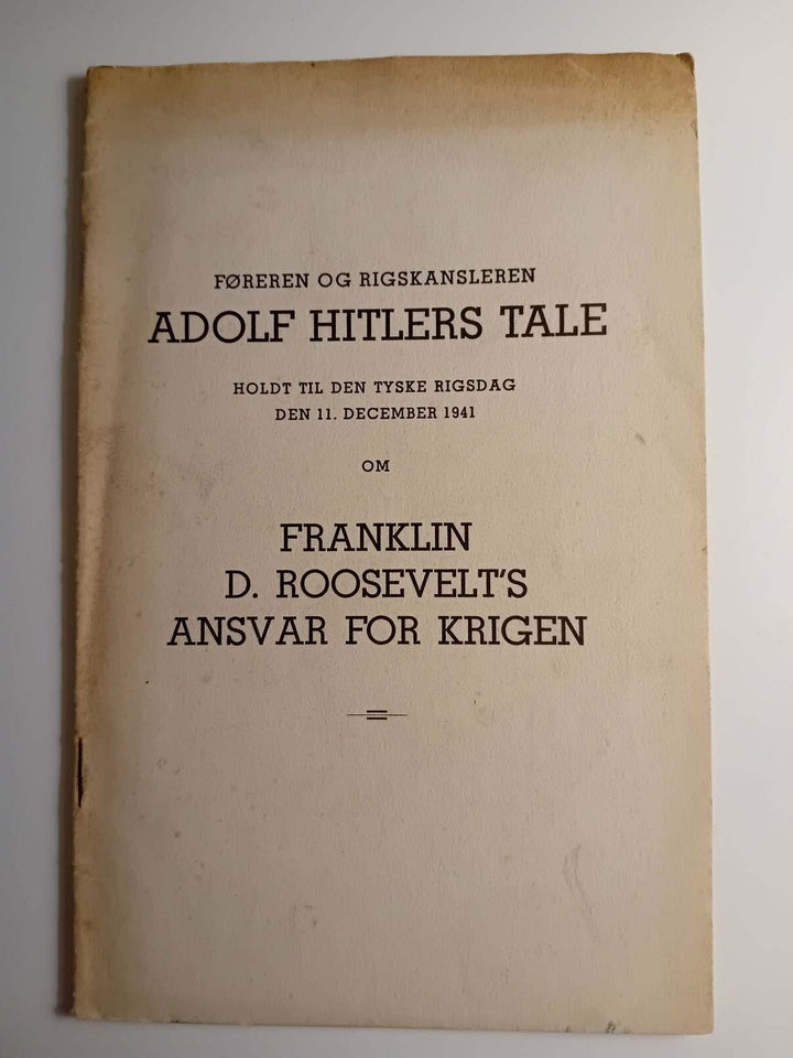 Adolf Hitlers Tale i Berlins