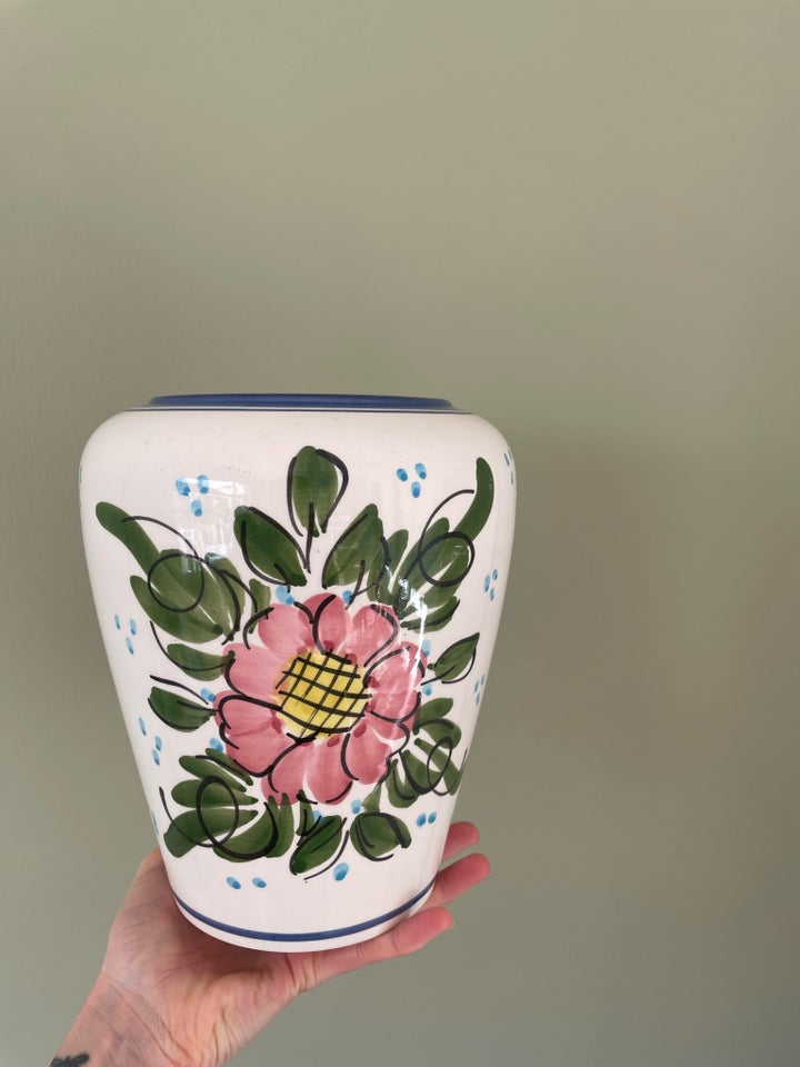 Porcelæn Vase med blomster  