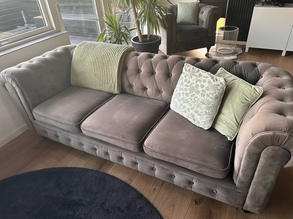 Sofa velour 6 pers