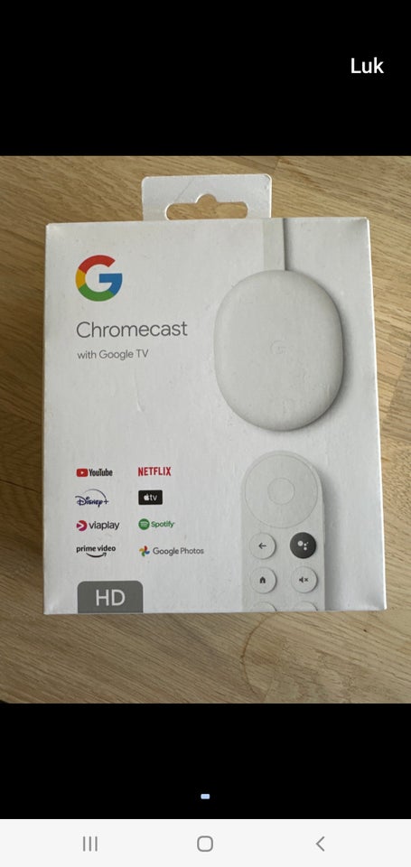 Chromecast hd Google Perfekt