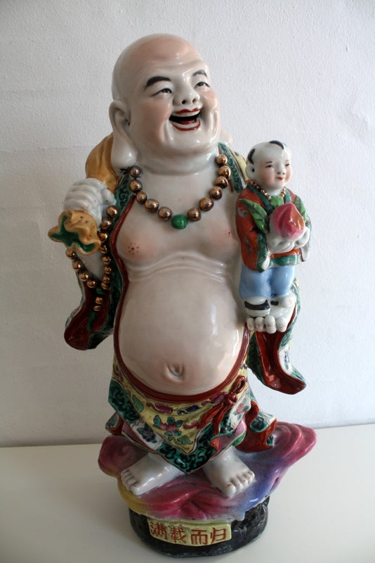 kinesisk Buddha, stående figur,