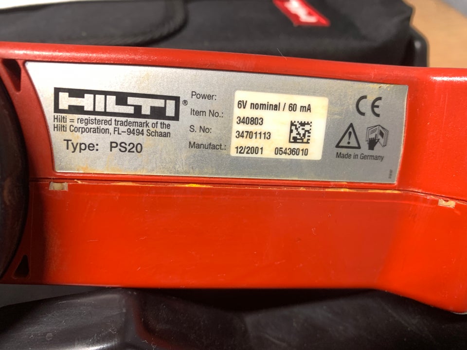 Måleudstyr Hilti ps20