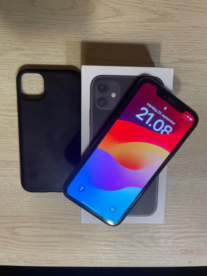 iPhone 11, 256 GB, sort