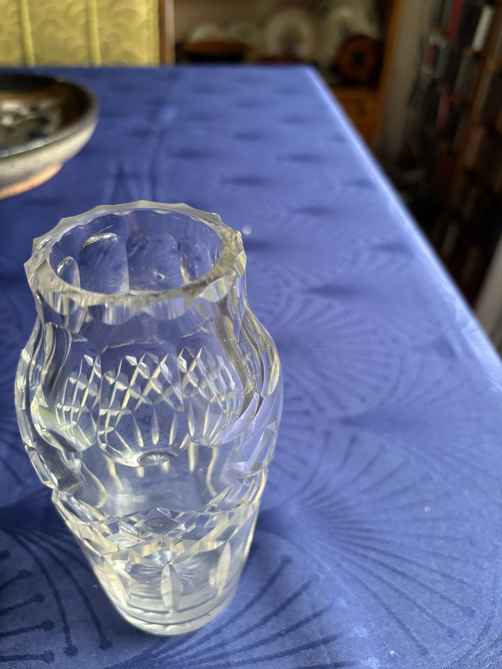Glas Vase med slibninger