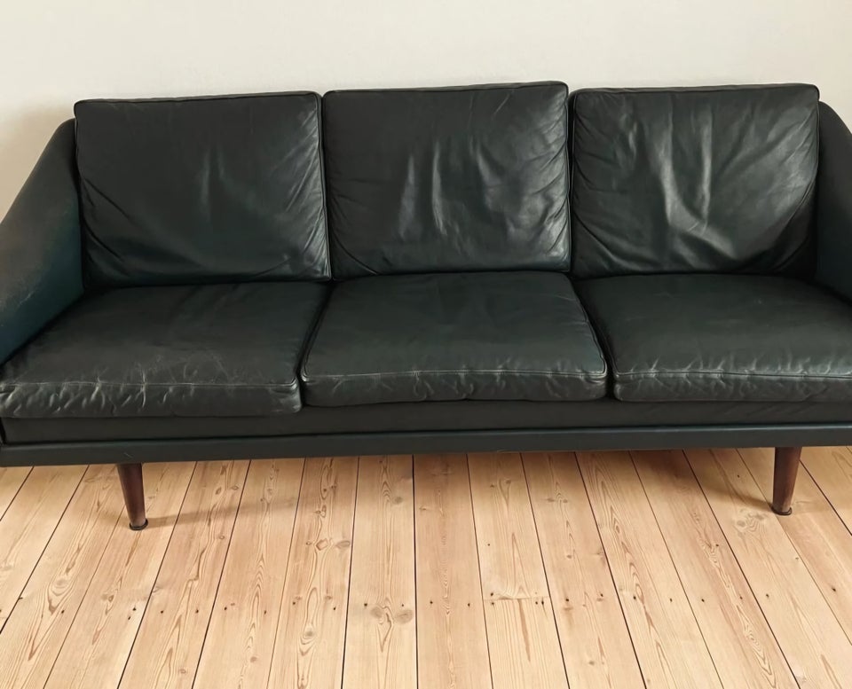 Sofa, læder, 3 pers.