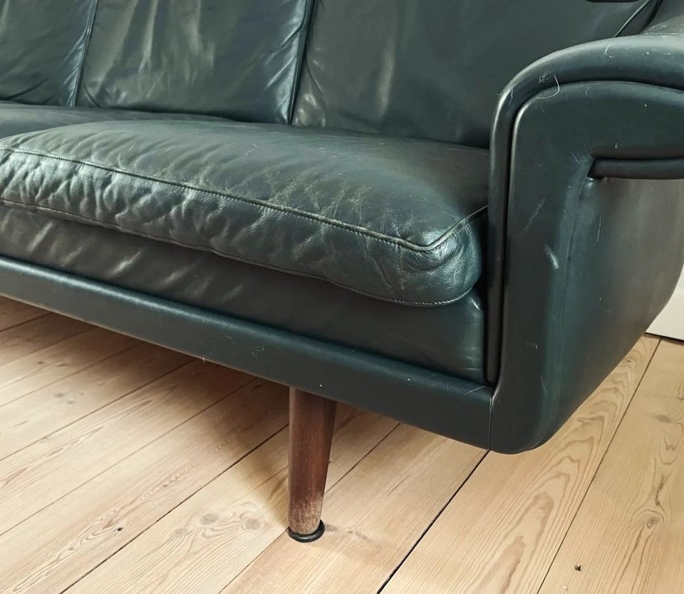 Sofa, læder, 3 pers.