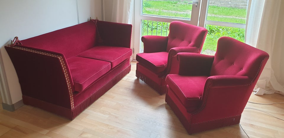 Sofagruppe velour 2 pers