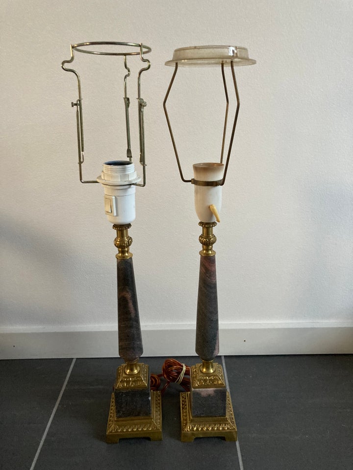 Vintage bordlampe bronze/ma