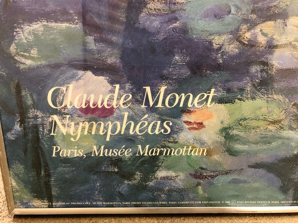 Plakat, Monet, motiv: Nymphéas