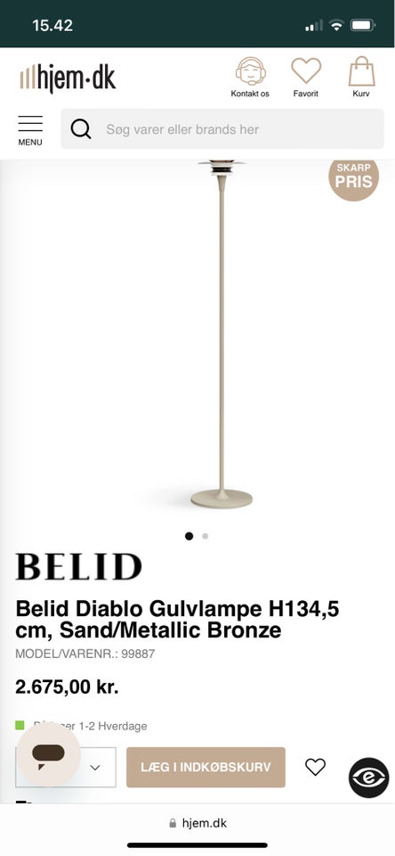 Gulvlampe, Belid Diablo