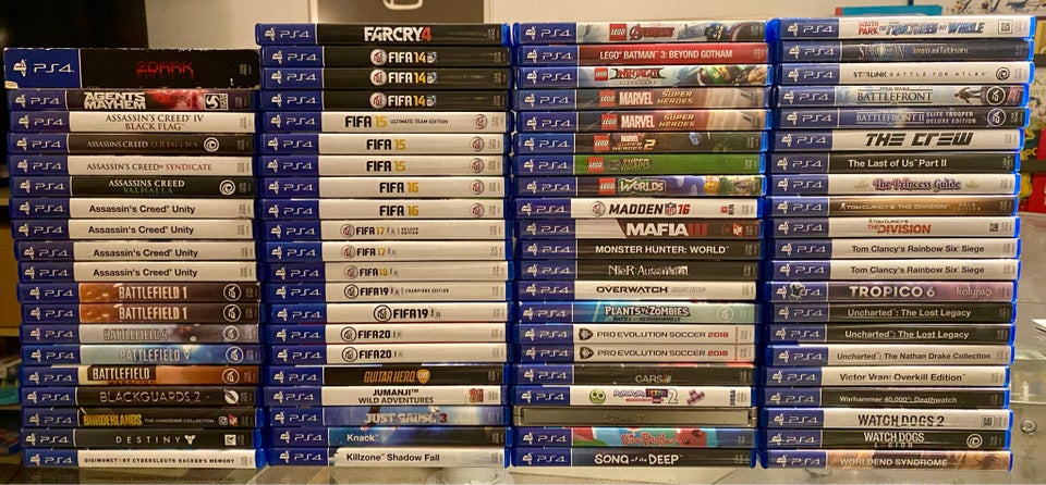 Forskellige spil til Ps4 til