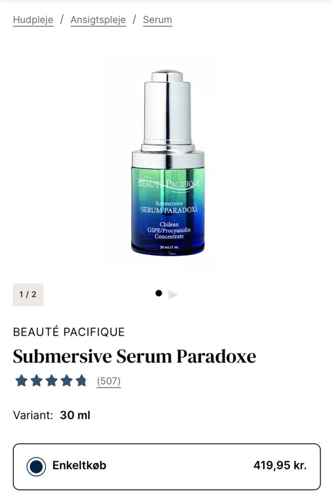 Ansigtsserum Paradoxe serum