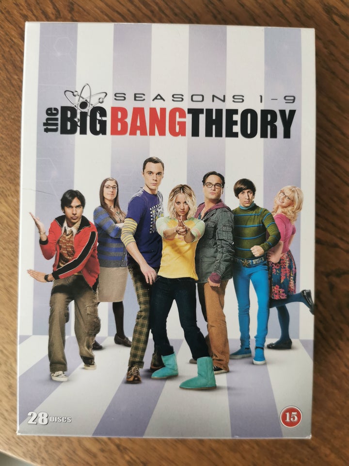 Big bang theory sæson 1-9, DVD,