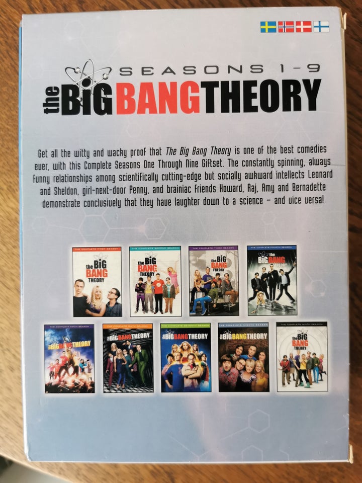 Big bang theory sæson 1-9, DVD,