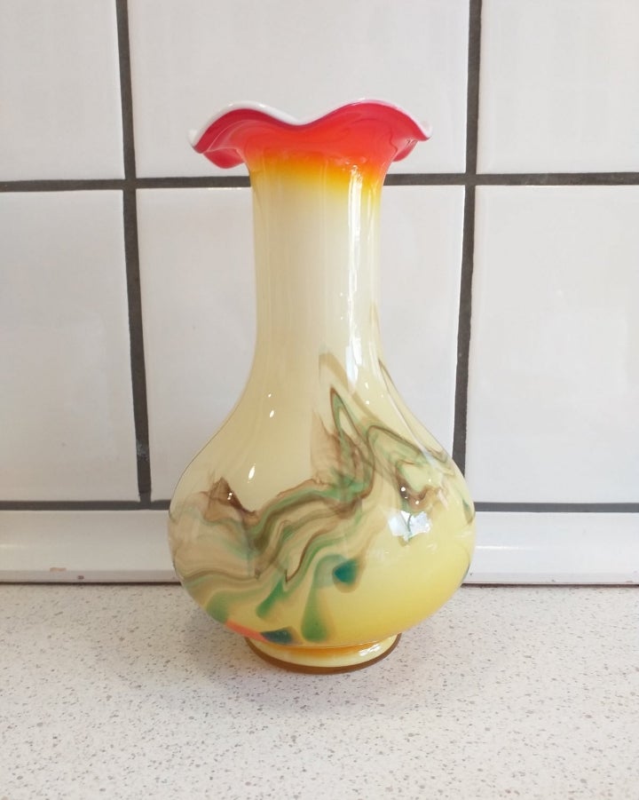 Glas, Murano glas vase, Italien