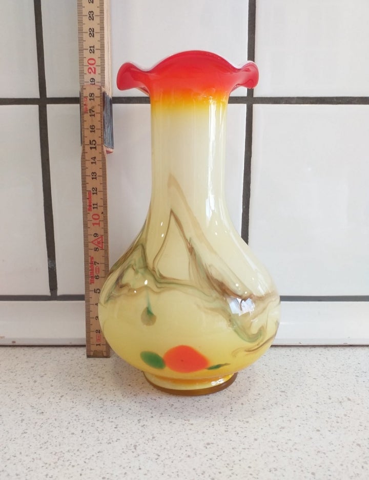 Glas, Murano glas vase, Italien