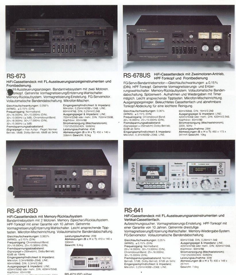 Båndoptager, Technics, RS 673