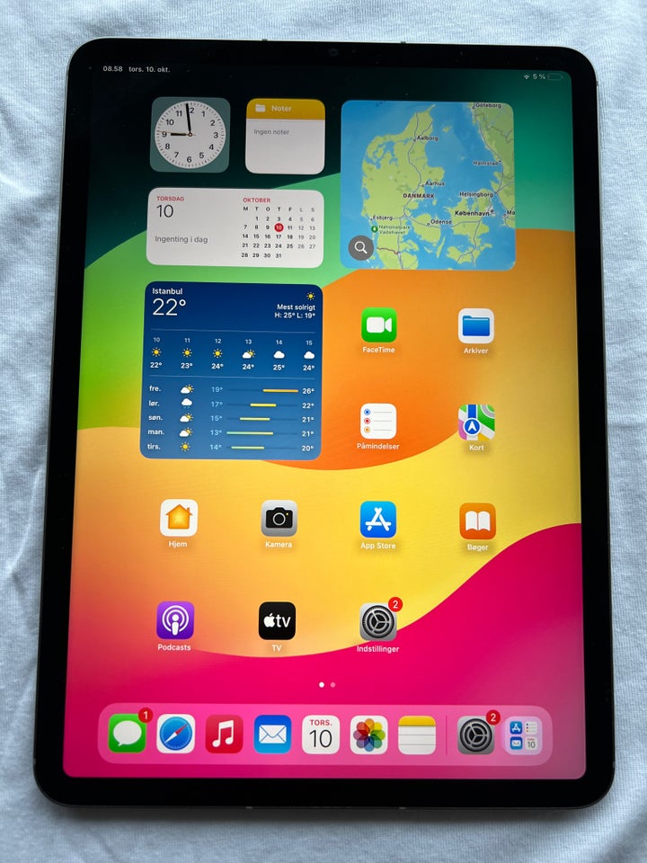 iPad Pro 4, 128 GB, sort