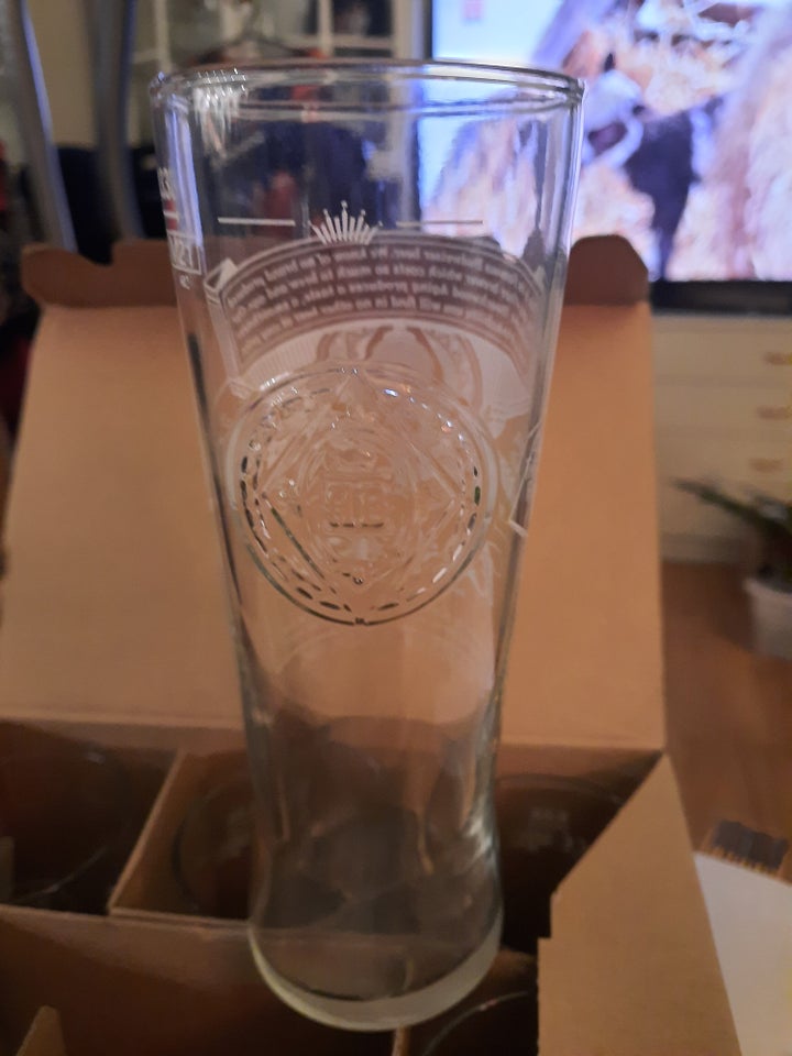 Glas, Budweiser Ølglas 33 Cl