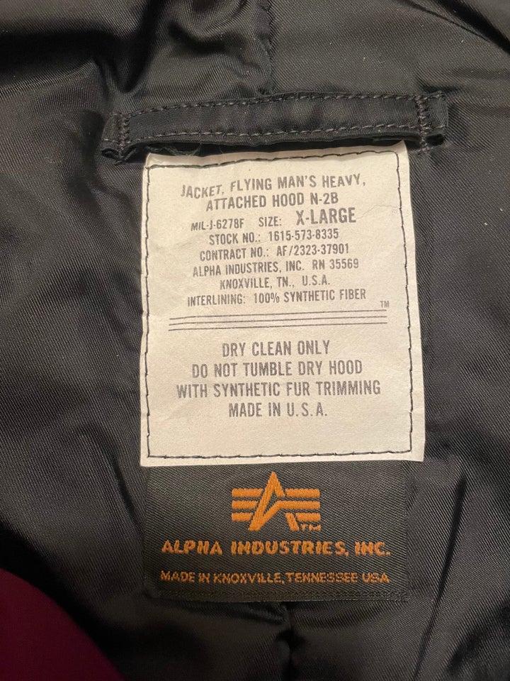 Andet str XL Alpha Industries