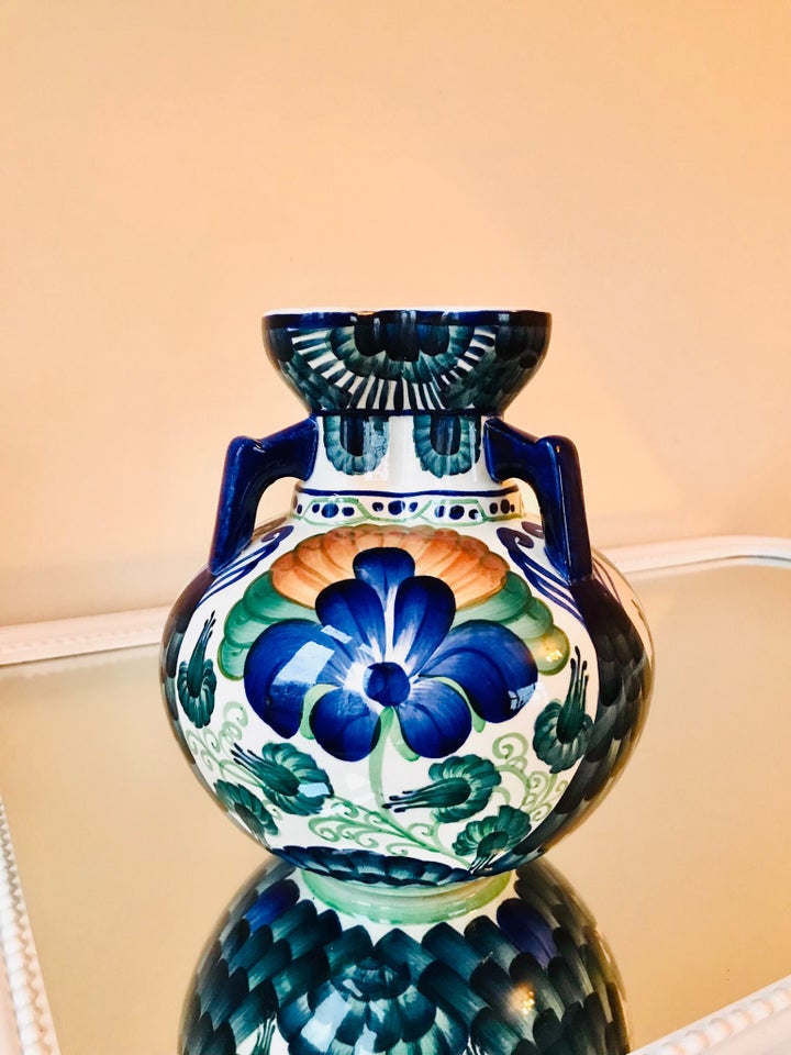 Fajance Vase Aluminia