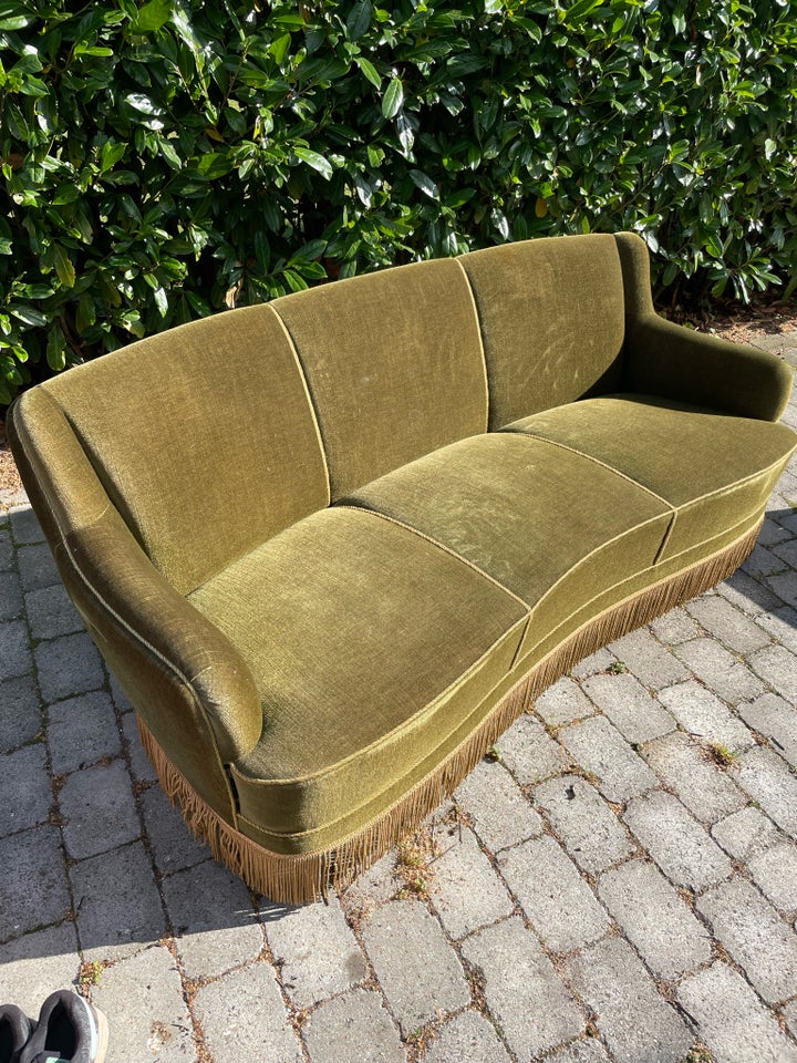 Sofa, velour, 3 pers.