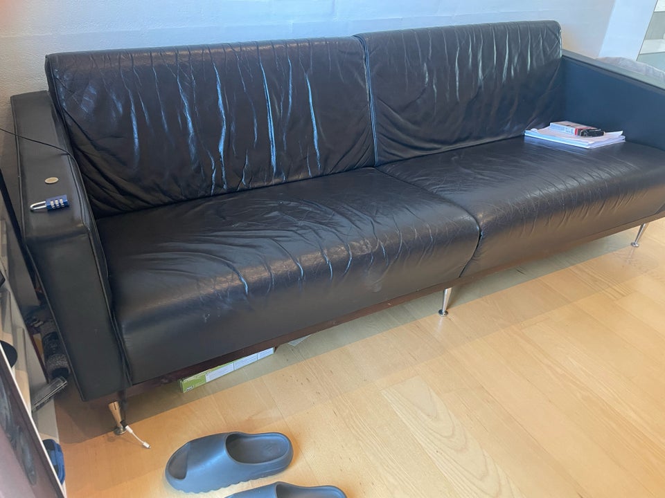 Sofa, læder, 3 pers.