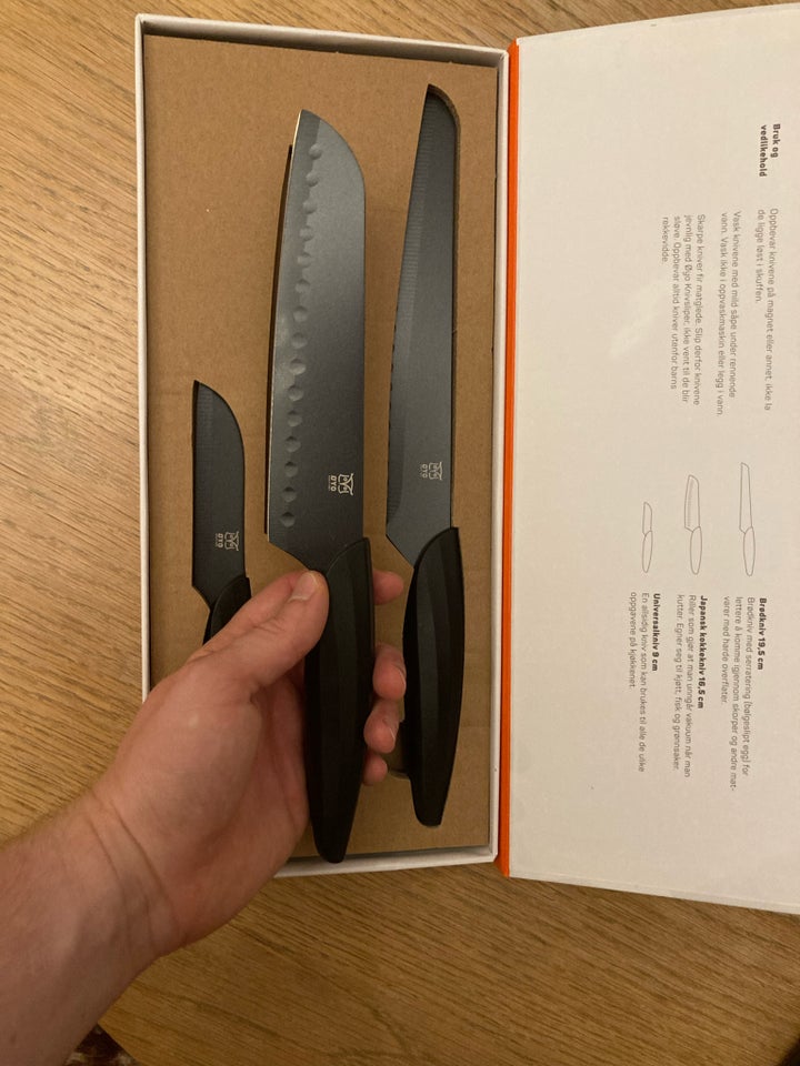 Knivsæt, 3 knive, Øyo