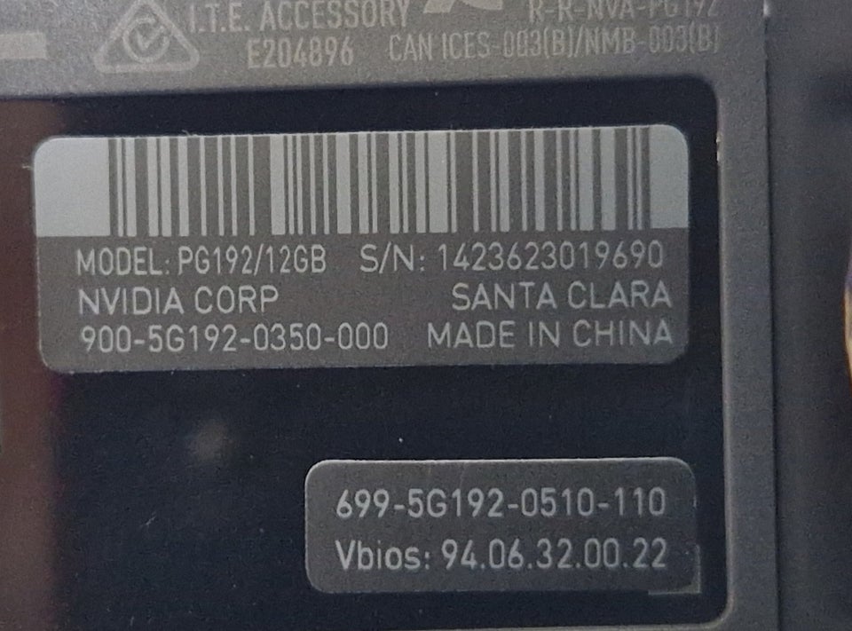 RTX A2000 Nvidia GDDR6 12 GB RAM