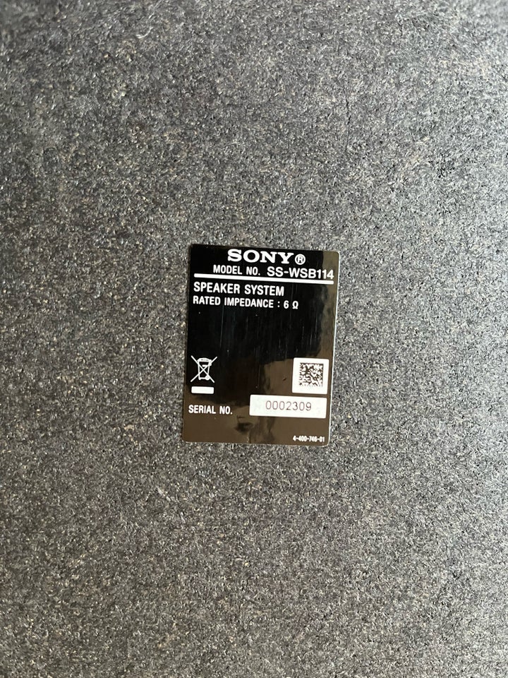 Højttaler, Sony